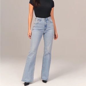 Abercrombie and Fitch Curve Love Ultra High Rise Vintage Flare Jean